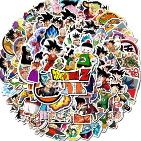 100pcs Anime Dragon Ball Graffiti Stickers | PVC Waterproof Stickers Luggage Laptop Stickers