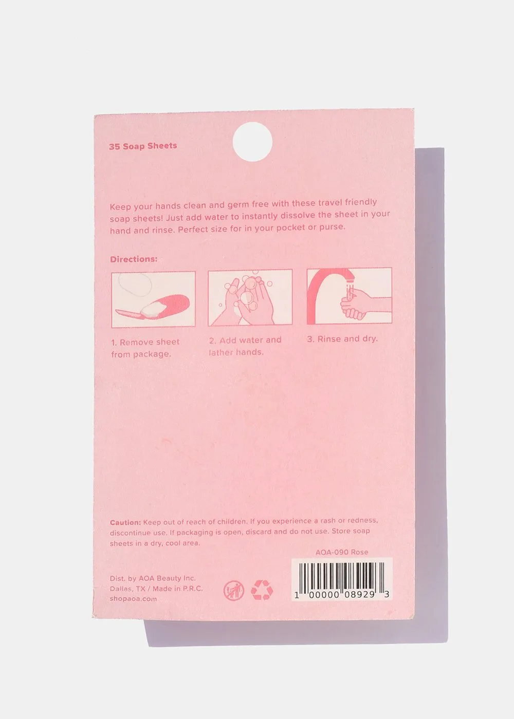 AOA Hand Soap Sheets - Rose