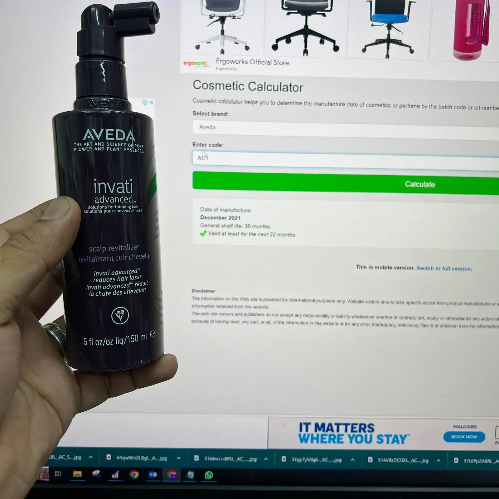 AVEDA HAIR CARE SET  Scalp revitalizer, exfoliating shampoo and thickening conditioner