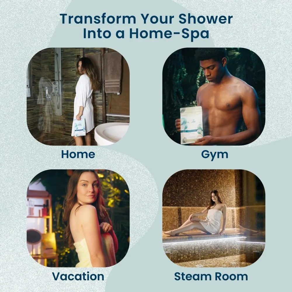 Body Restore Shower Steamers Aromatherapy 30 Pack - Relaxation Birthday Gifts for Women and Men, Travel Essentials, Stress Relief and Self Care - Collector's Box