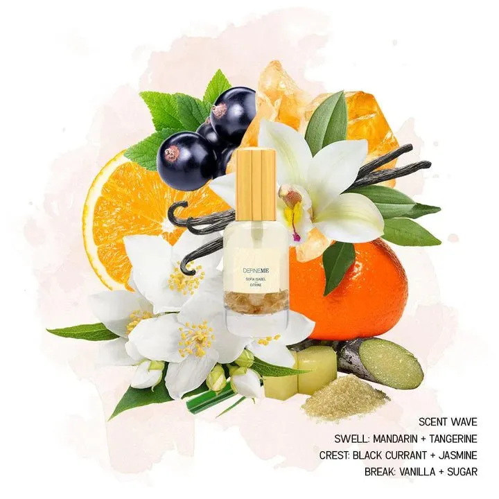 Define Me Sofia Isabel-Citrine Crystal Infused Natural Perfume Mist