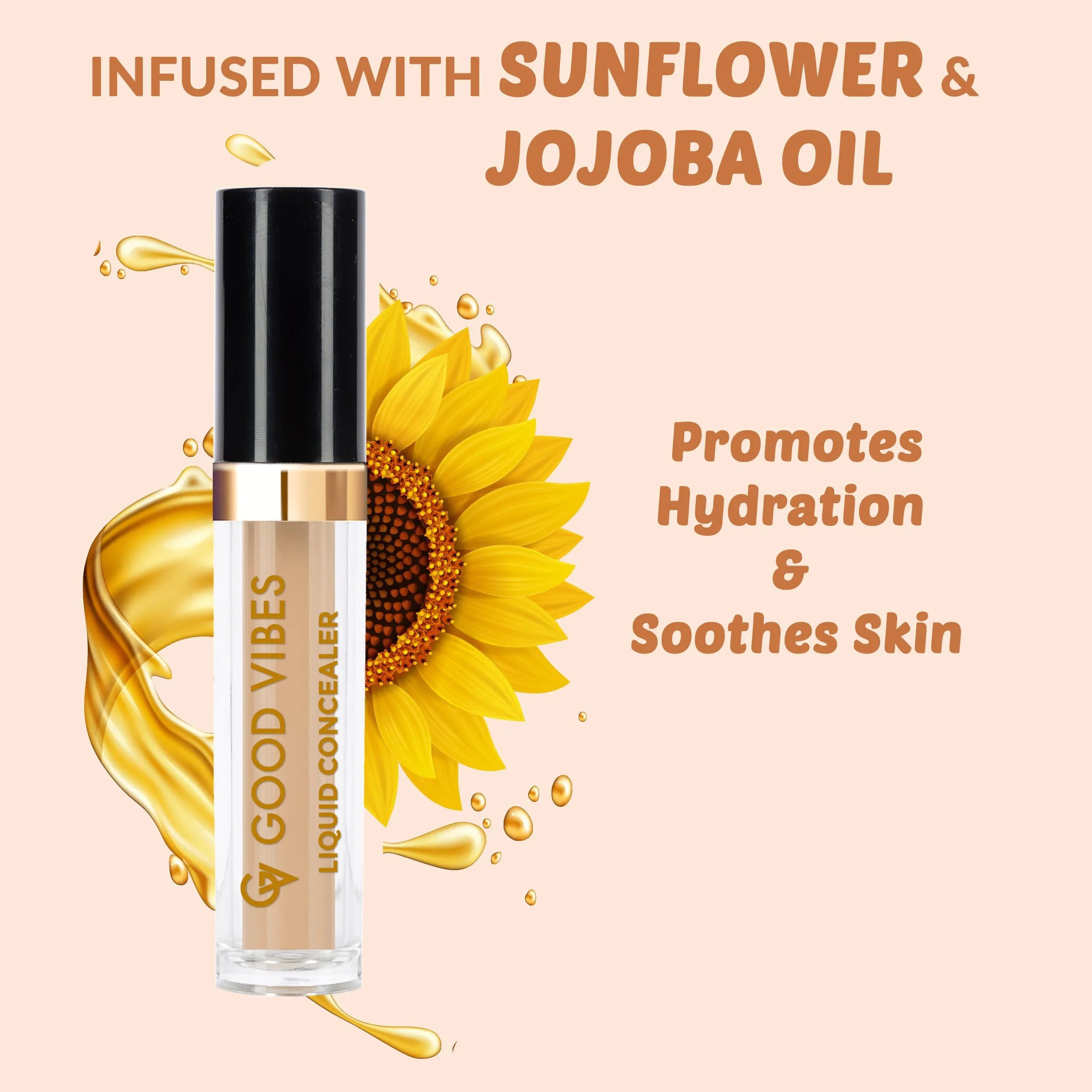 Good Vibes HydraGlow Liquid Concealer - Mocha 40 (4.8ml)