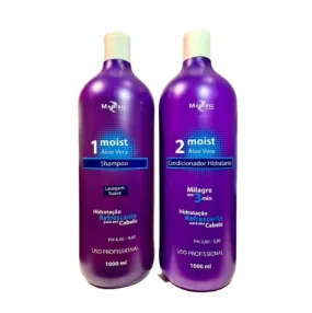 Moist Aloe Vera 3 Minutes Miracle Moisturizing Treatment Kit 2x1L - Mairibel