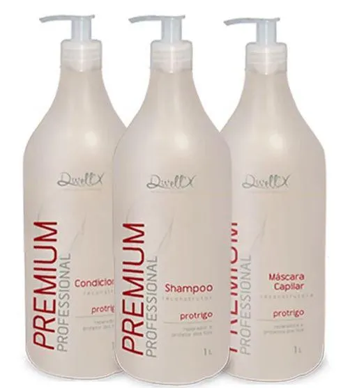 Professional Brazilian Hair Treatment Pro Wheat Premium Kit 3x1L - Dwell'x