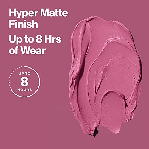 REVLON Ultra HD Lip Mousse Hyper Matte, Longwearing Creamy Liquid Lipstick in Red / Coral, Sub-Saharan (855), 0.2 oz
