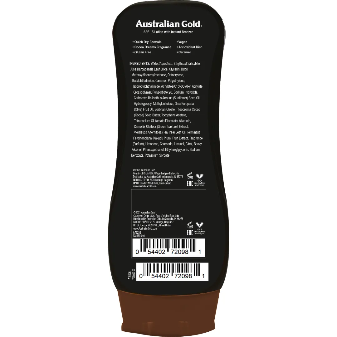 SPF 15 Lotion with Bronzer